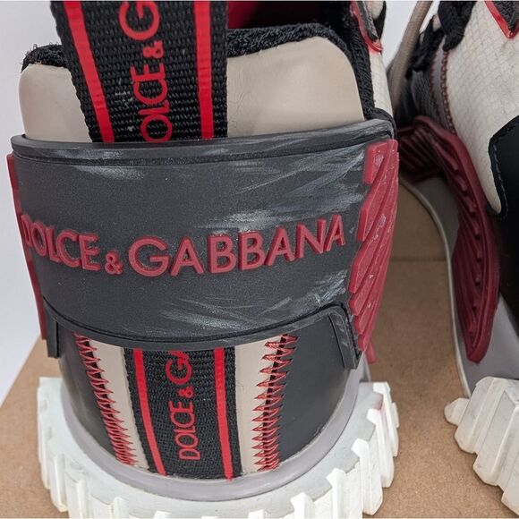 Dolce & Gabbana Red and Black Sneakers - Picture 6 of 11